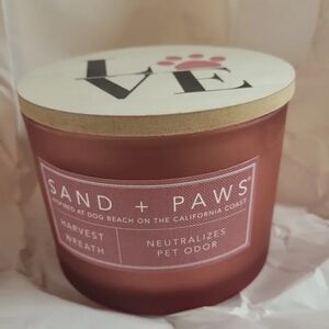 Sand + Paws Harvest Wreath Candle